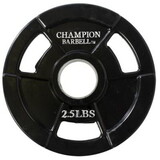Champion Barbell Rubber Coated Olympic Grip Plate