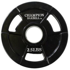 Champion Barbell Champion Barbell Rubber Coated Olympic Grip Plate