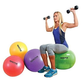 BSN Sports 1335910 Reactor by Champion Barbell Anti-Burst Fitness Ball (45 cm Purple)