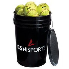 BSN Sports 1378432 Bsn Bucket W/2 Dz 11" Softballs