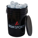 Bsn Bckt W/5 Dz Nocsae Lax Balls Wh