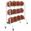 BSN Sports BCART16W 16 Ball Cart Wide Base-White, Price/each