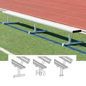 BSN Sports Players Benches without Back, 27', In Ground