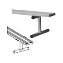 BSN Sports Players Benches without Back, 7 1/2', Portable