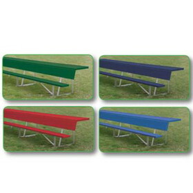 Alumagoal 7.5' Players Bench w/shelf (colored)