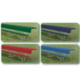 Alumagoal 15' Players Bench with Shelf (colored)