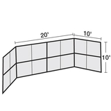 BSN Sports Chin Link Backstop - 20' No Hood