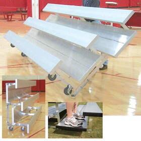 BSN Sports TR0315P 3 Row 15' Pref. Tip-N-Roll Bleacher
