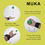 Muka 6 Packs Rebound Wrist Band Ball Exercise Rubber Balls High Bounce Elastic String for Finger Stiffness Wrist Relief