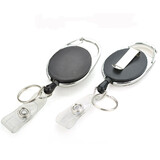 10Packs Badge Reel Carabiner Card Holder Hanging Key Chain Keychain For Nurse Quick Release
