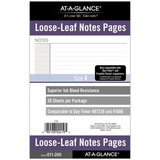 AT-A-GLANCE Undated Notes Pages, Loose-Leaf, 7 Ring, Desk Size, 5 1/2