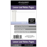 AT-A-GLANCE Undated Notes Pages, Loose-Leaf, 6 Ring, Portable Size, 3 3/4