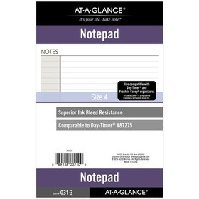 AT-A-GLANCE Undated Notepad, Loose-Leaf, Desk Size, 5 1/2" x 8 1/2"