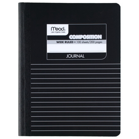 Mead Square Deal Black Marble Journal Composition Book (09920)