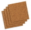 Quartet Natural Cork Tiles, 12" x 12", Frameless, Modular, 4 Pack, 102, Price/each