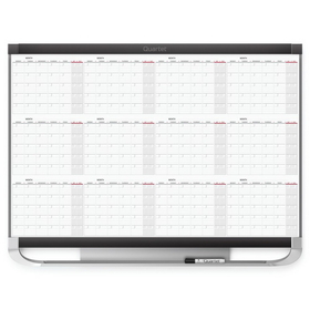 Quartet Prestige 2 Magnetic Calendar Boards, Format: 12 Month Calendar, Size: 36" X 24", 12MCP23P2