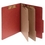 ACCO Pressboard 6-Part Classification Folders with Permclip Fasteners, Letter, Red, Box of 10, 15036, Price/each