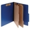 ACCO ColorLife PRESSTEX 6-Part Classification Folders with PermClip Fasteners, Letter, Dark Blue, Box of 10, 15663, Price/each