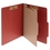 ACCO Pressboard 4-Part Classification Folders with PermClip Fasteners, Legal, Earth Red, Box of 10, 16034, Price/each