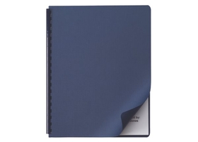 Swingline GBC Linen Weave Standard Presentation Covers, Round Corners, Opaque, Navy, 50 Pack, 2001513P