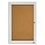 Quartet Enclosed Cork Bulletin Board for Outdoor Use, 2' x 3', 1 Door, Aluminum Frame, 2121, Price/each