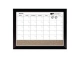Quartet Home Décor Magnetic Combination Calendar Board, Dry-Erase and Cork, 17