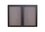 Quartet Enclosed Radius Fabric Bulletin Board, 4' x 3', 2 Door, Graphite Frame, 2364L, Price/each