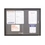 Quartet Enclosed Fabric Bulletin Board, 4' x 3', Sliding Door, Graphite Frame, 2364S, Price/each