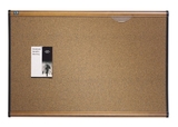 Quartet Prestige Colored Cork Bulletin Board, 3' x 2', Maple Finish Frame, 243MA