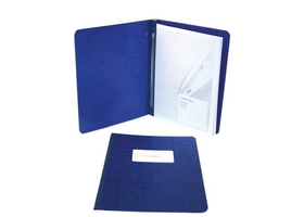 ACCO PRESSTEX Report Covers, Side Binding for Letter Size Sheets, 3" Capacity, Dark Blue, 25073A