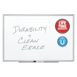 Quartet Premium DuraMax Porcelain Magnetic Whiteboard, 4' x 3', Silver Aluminum Frame, 2544