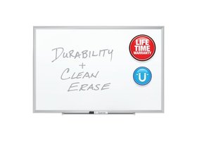 Quartet Premium DuraMax Porcelain Magnetic Whiteboard, 8' x 4', Silver Aluminum Frame, 2548