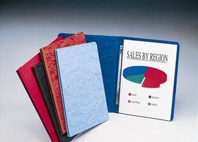 ACCO Pressboard Report Covers, Side Binding for Letter Size Sheets, 3" Capacity, Red, 25978A