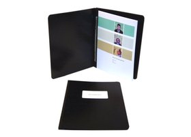 ACCO PRESSTEX Report Covers, Side Binding for Legal Size Sheets, 3" Capacity, Black, 30071A
