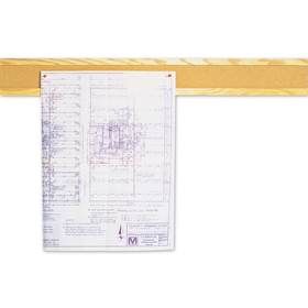 Quartet Bulletin Border, Natural Cork Surface, 48" x 5", Oak Finish Frame, 300B