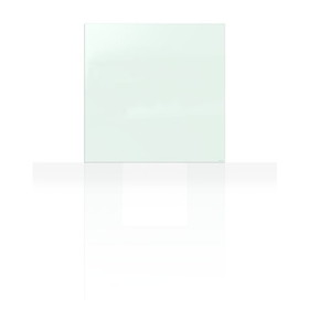 Quartet Glass Dry-Erase Board, 17" x 17", White Surface, Frameless