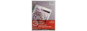 Mead Clear View Folders - 3 pack (34816)