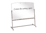Quartet Large Reversible Total Erase Mobile Easel, Whiteboard,  6' x 4', Neutral Frame, 3640TE