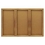Quartet Enclosed Cork Bulletin Board for Indoor Use, 6' x 4', 3 Door, Oak Frame, 367, Price/each