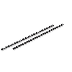 Mead Combbind Black Binding Spines, Spine Size: 1/4", Sheet Capacity (20 Lb Paper): 25, 4000130