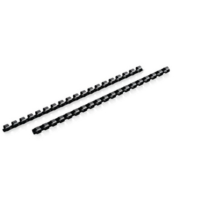 Mead Combbind Black Binding Spines, Spine Size: 3/8", Sheet Capacity (20 Lb Paper): 55, 4000132
