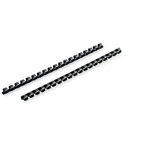 Mead Combbind Black Binding Spines, Spine Size: 7/16", Sheet Capacity (20 Lb Paper): 70, 4000133