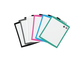 Quartet Magnetic Dry-Erase Board with Curved Frame, 9" x 11", Assorted Frame Colors, 43085