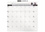 Quartet Magnetic Dry-Erase Calendar Tile, 14" x 14", 1-Month Design, Frameless, White, 48114-WT, Price/each