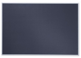 Quartet Matrix Gray Bulletin Board, 48" x 31", Fabric, Aluminum Frame, 4831