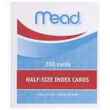 Mead Half Size Ruled Color Index Cards (63039)