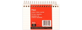 Mead Wirebound Ruled Index Cards (63130)