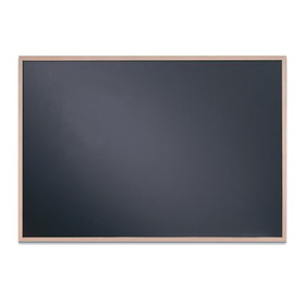 Quartet Black Chalkboard, 23" x 35", Oak Finish Frame