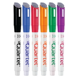 Quartet Classic Low Odor Dry-Erase Markers With Magnetic Eraser Cap, Fine Tip, Detailed Color: Classic Color Assortment, Pack Quantity: 6, Tip Type: Fine, 659511QB