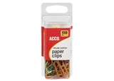 ACCO Nylon Paper Clips, Smooth Finish, Standard Size, Assorted Colors, 150/Pack, 71749A